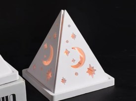 Molde silicona piramide luna calada